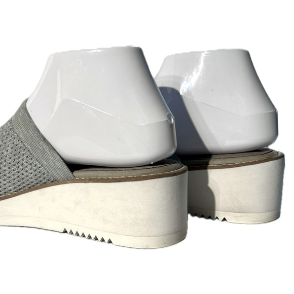 Eileen Fisher | Women's Grey Telly Stretch Knit Slip-On Wedge Heel Sandals Sz 6 - Picture 11 of 16
